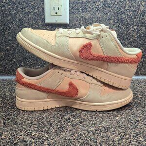 Nike Dunk Low Terry Swoosh Shimmer Mars Stone DZ4706-200 Women’s Size 9